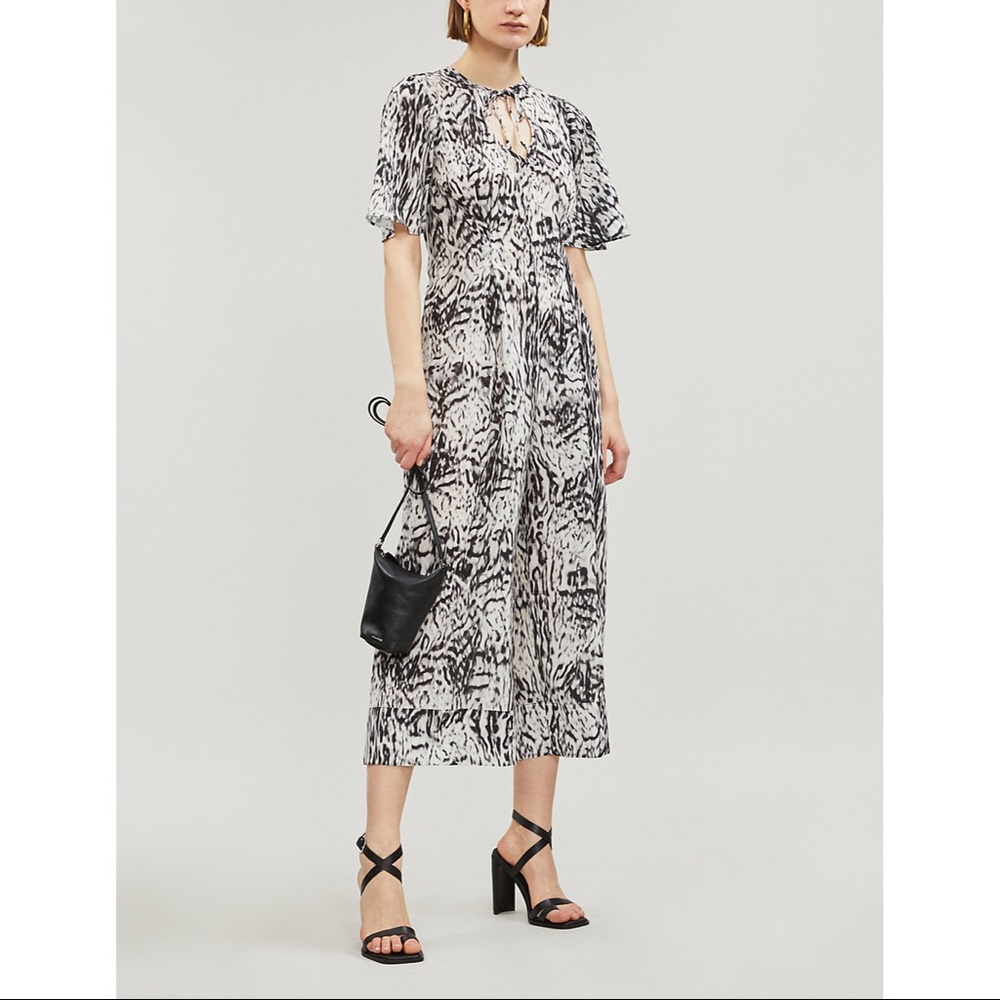 Topshop Snow Leopard Jumpsuit